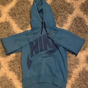 Nike hoodie light blue